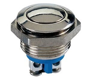 BOUTON-POUSSOIR ROND EN ACIER INOXYDABLE SPST 1NO