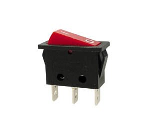INTERRUPTEUR DE PUISSANCE A BASCULE 10A-250V SPST ON-OFF AVEC TEMOIN NEON ROUGE