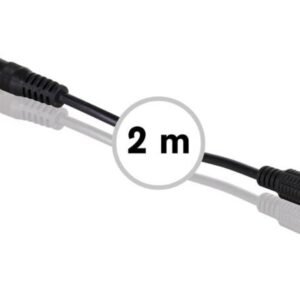 RALLONGE AVEC CONNECTEUR D'ALIMENTATION CC 2.1x5.5mm (MÂLE-FEMELLE) 2 m
