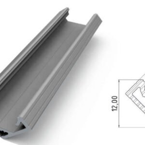 Profilé aluminium d'angle 12mm 2M