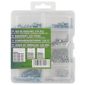 Ensemble de visserie 330 pièces vis - écrou - rondelles