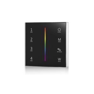 Dalle tactile murale sans fil 4 zones RGB/RGBW sur pile