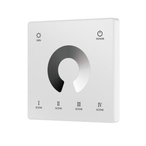 Dalle tactile murale sans fil 1 zone monochrome sur pile