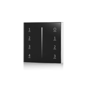 Dalle tactile murale sans fil 4 zones monochrome sur pile