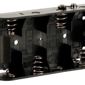 Coupleur pour 4 piles LR14 type C avec contacts pression