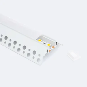 Profilé aluminium à encastrer placo angle exterieur 2m