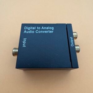 Convertisseur audio numérique Toslink+coax vers audio analogique RCA